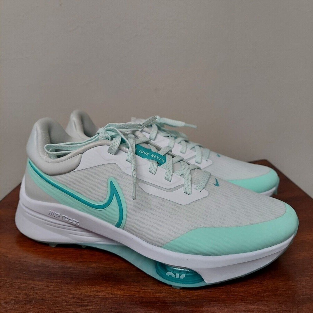 Nike Air Zoom Infinity Tour NEXT% Golf Shoes Mint Foam Men Sz 8 DC5221-143